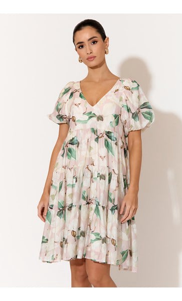 Magnolia Print Dress