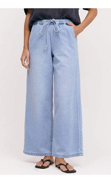 Romy Drawstring Denim Pant