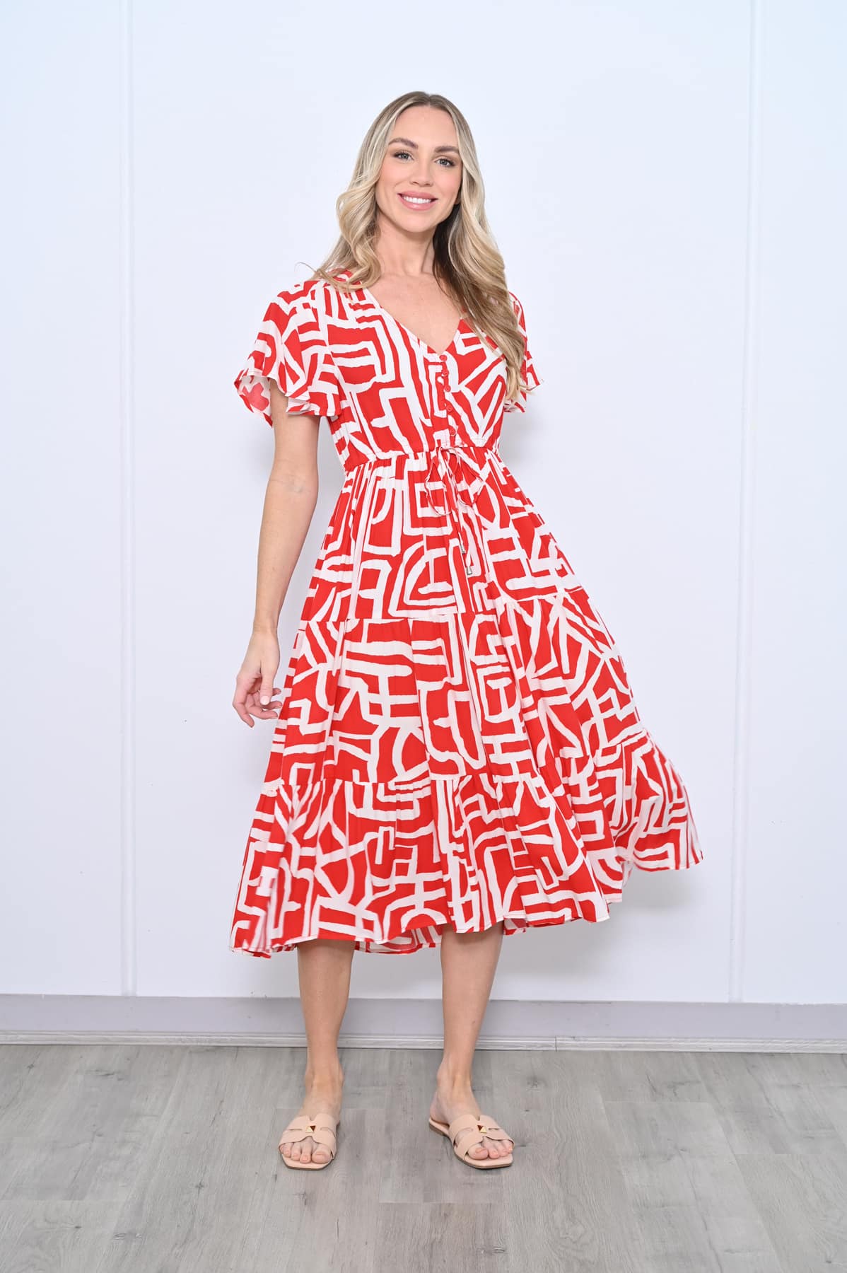 Poppy Dress -  Red