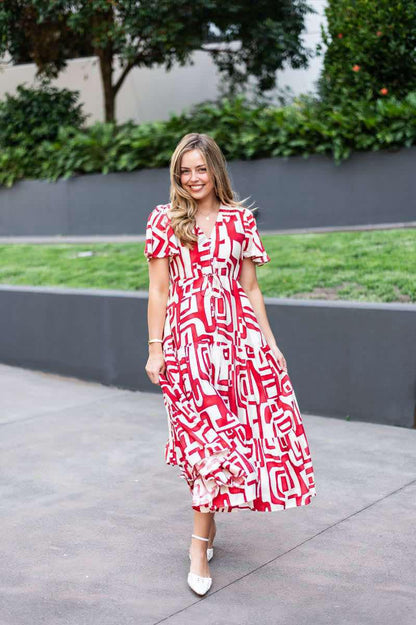 Ebony Dress Red