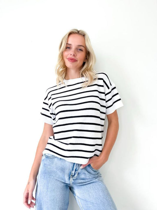 Gaynor Stripe Knit Top