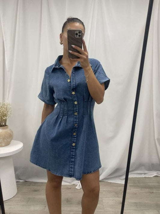 Nikki Dress - Denim