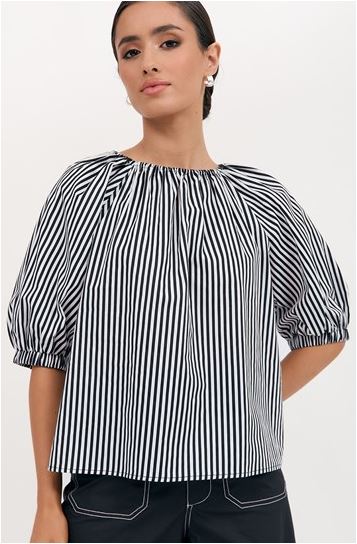 Odessa Top - Black and White